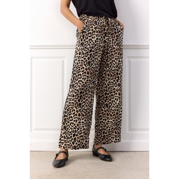 NWT SOYA CONCEPT PIETTA Leopard Trousers - Picture 5 of 12